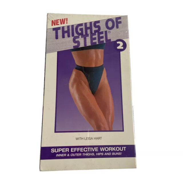 VHS: Thighs Of Steel 2 With Leisa Hart Brand New Sealed Workout Exercise Video