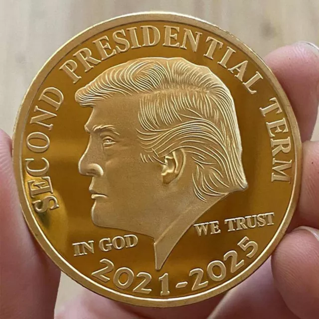 🍦 US Donald Trump Gold Commemorative Coin "Second Presidential Term 2021-2025 "