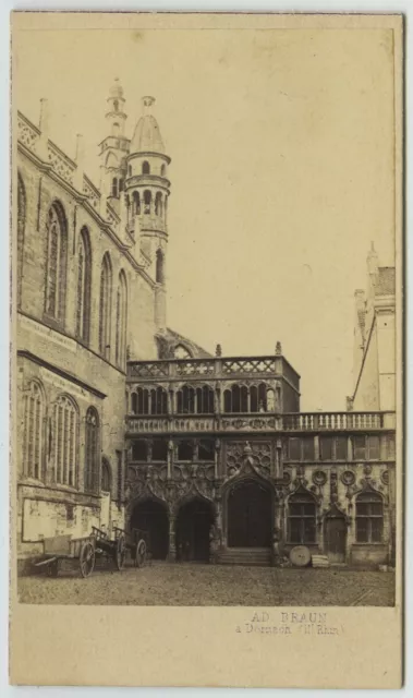 Belgique. CDV 1860-70 Adolphe Braun. Bruges. La chapelle Saint-Sang. Brugge.