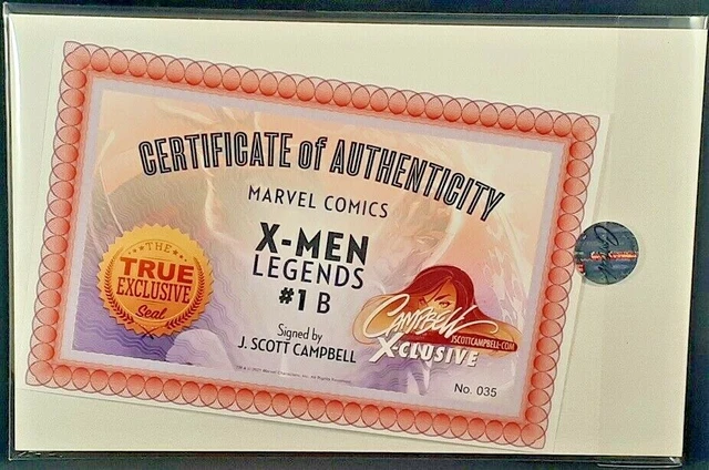 X-Men Legends #1 J Scott Campbell Exclusive Signed Magneto Variant Nm Wolverine 3