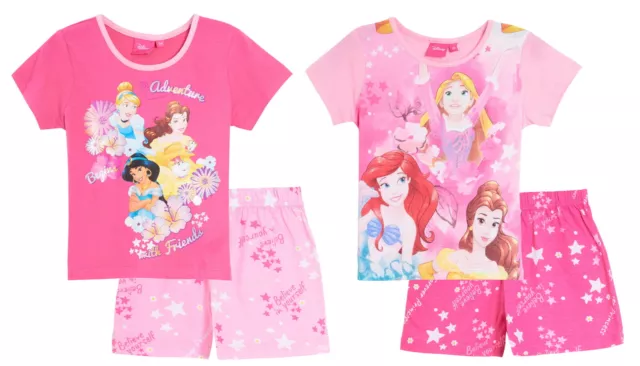 Pigiami corti per ragazze principessa Disney bambini pantaloncini rosa pigiami taglia età