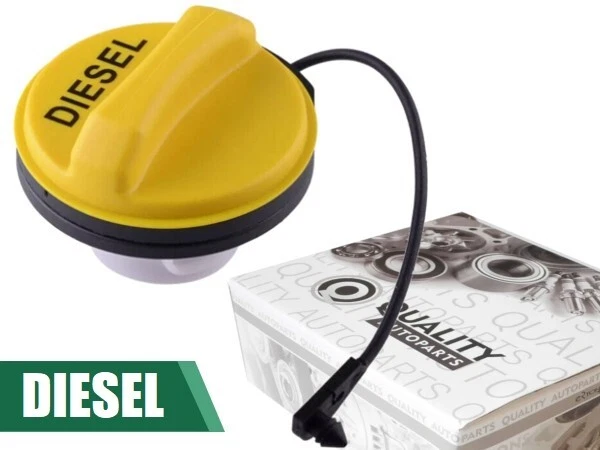 Bouchon Réservoir Carburant Diesel Noir Avec 2 Clés - Compatible MAN TGA TGX, Renault Premium, Mercedes Actros Axor - Verrouillable