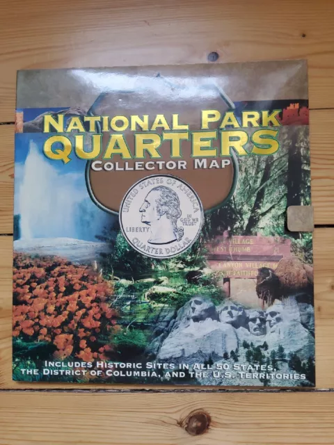 Whitman Folder / Sammelalbum USA National Park Quarters 2010-2021 Komplett