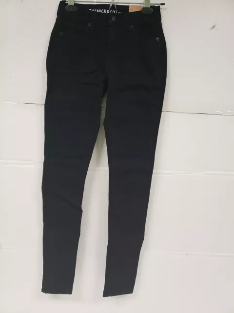 Sears Roebuck & Co R1893 Womens Black Jeggings Stretch Pockets Sz 0 Reg. NWT