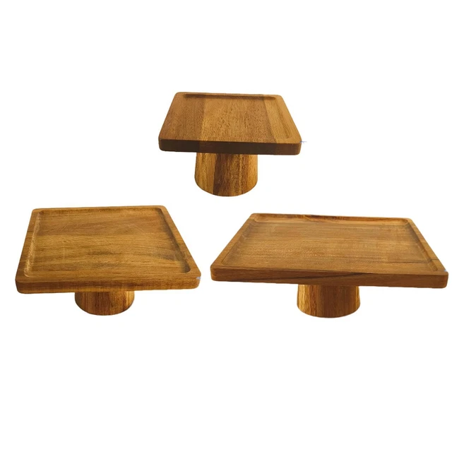 Eucomir Présentoir Acrylique,en Bois, Marches à 3 Niveaux ,pour