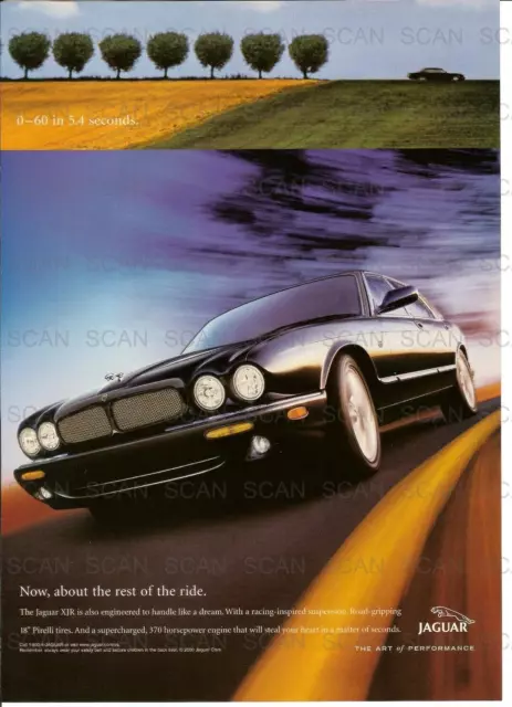 2000 Jaguar XJR Vintage Magazine Ad