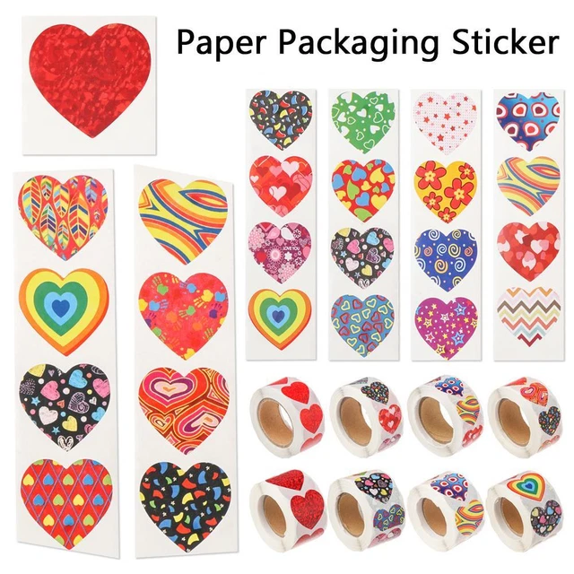 Pegatina con sello embalaje de papel pegatina embalaje de caja de regalo