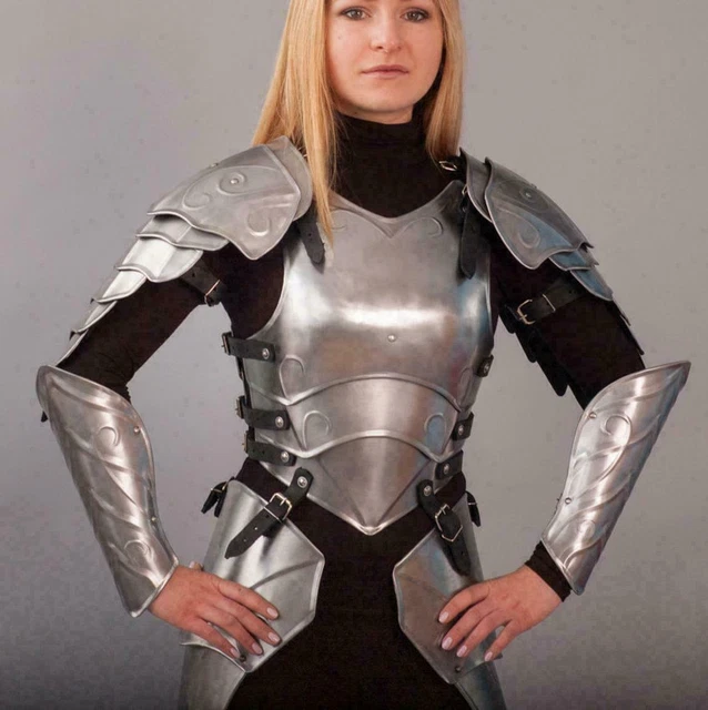 MEDIEVAL KNIGHT FEMALE Fantasy Costume steel Armor ~ Lady Cuirass