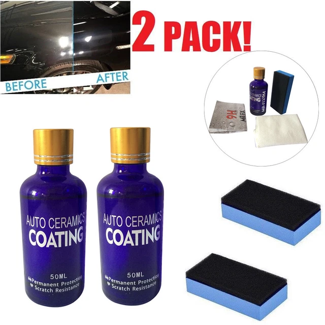 *Hardness FIX Auto H9 Anti Scratch 2x Glass Coat Polish Car Nano Ceramic 9H Car-