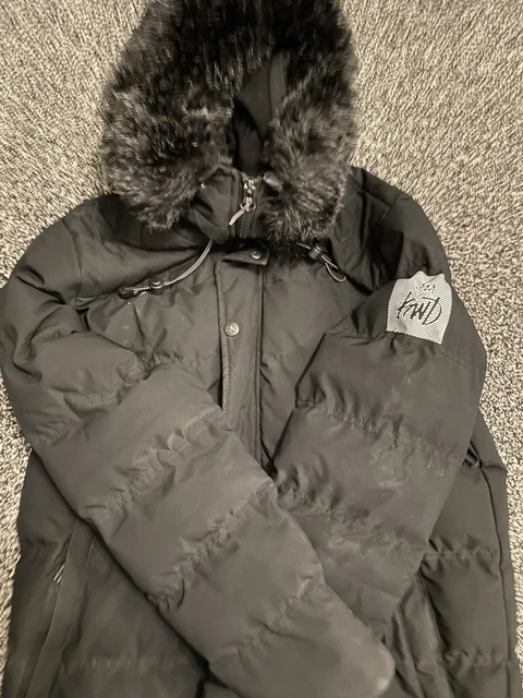 MENS KINGS WILL DREAM KWD FENJI FUR PARKA JACKET KHAKI SA2 RRP