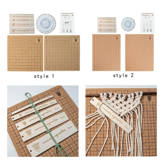 Makramee Brett, tragbar, wiederverwendbar, DIY Makramee Projektbrett, langlebig,