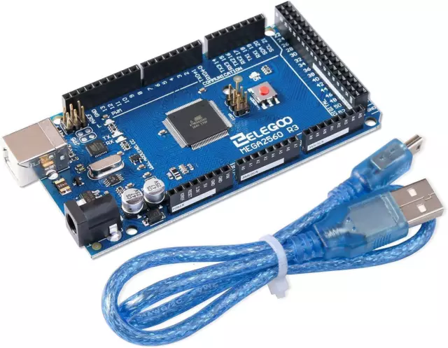 MEGA2560 R3 Board Atmega2560 ATMEGA16U2 with USB Cable Compatible with Arduino