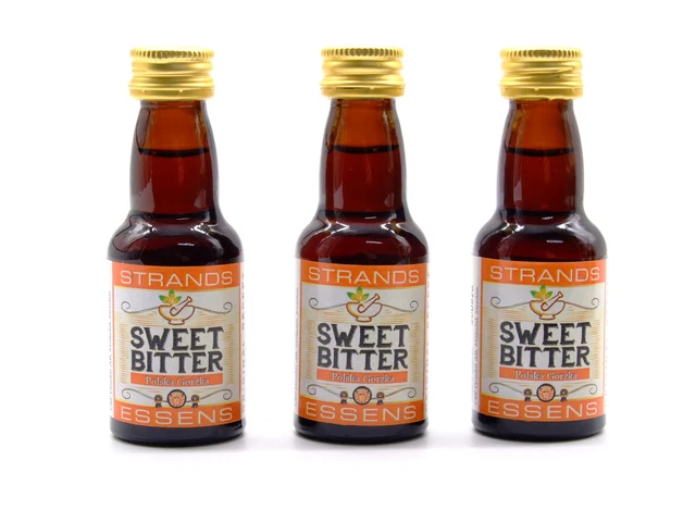 3 x Sweet Bitter 25 ml - Esencia para alcohol, esencia de vodka, esencia aromatizante