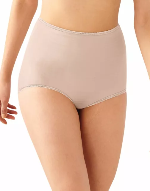 Bali Skimp Skamp Brief Panty Womens Cool Full Seat Coverage Spandex Cotton Liner