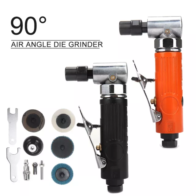 1/4" 1/8" Air Angle Die Grinder 90 Degree Pneumatic Grinding Machine Cut Off Set