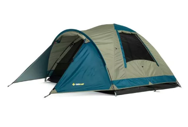 OZtrail Tasman 3V 3-Person Dome Tent - Light Grey/Blue