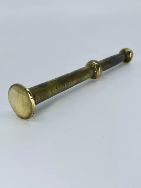 Brass Drug Pestle no mortar for Pharmacy, Pharmacist, Drug Store, Apothecary RX