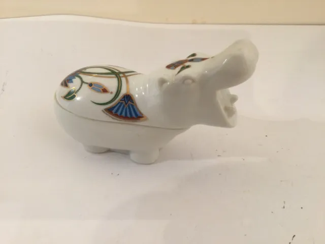 Rare Elizabeth Arden Treasures Of The Pharaohs 1982 "Hippo" Candle T6356
