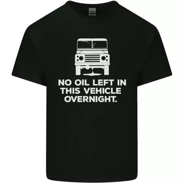 No Olio Sinistro Veicolo per la Notte 4X4 Off Road T-Shirt Bambini