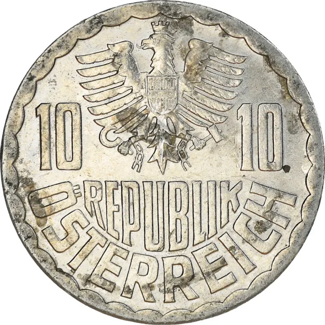 [#384220] Coin, Austria, 10 Groschen, 1992, Vienna, VF, Aluminum, KM:2878