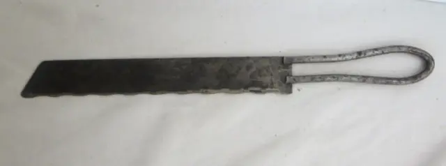 Antique Civil War Era Metal Surgeon's Tool Bone Saw Knife Loop Handle