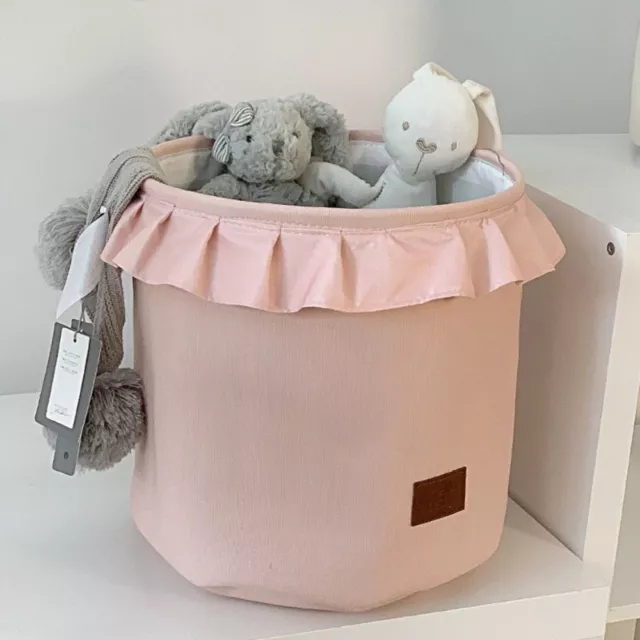 Cute Laundry Basket With Lid Toy Clothes Organizer  for Kids Toys Clothes