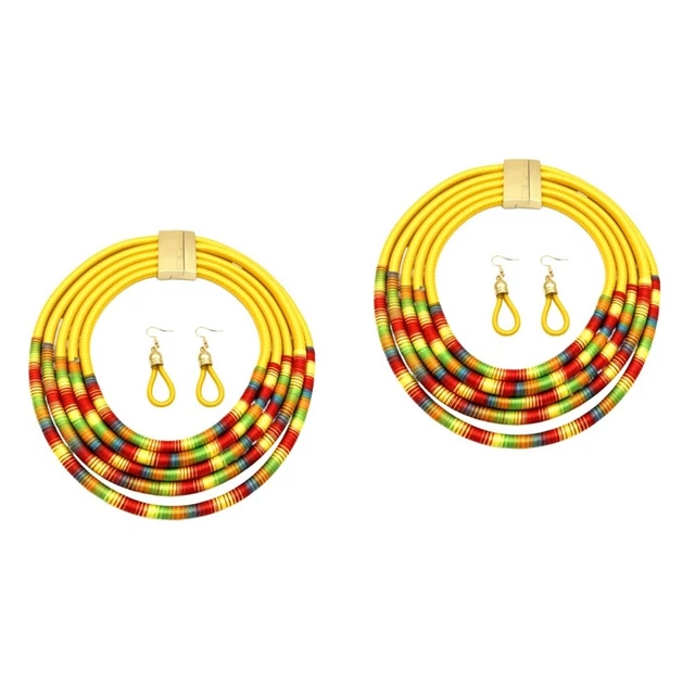 Collar magnético a presión para joyería estilo africano cadena corporal