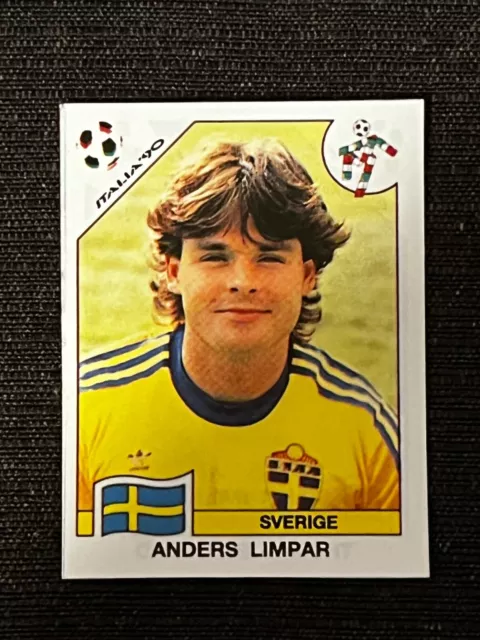 Sticker Panini World Cup Italy 90 Anders Limpar Sverige # 242 Recup Removed