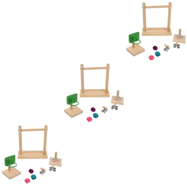 3 Juegos Loro Masticar Juguete Entrenamiento Juguete Pájaro