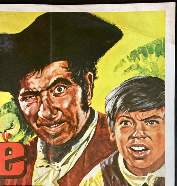 TREASURE ISLAND ORIGINAL Quad Movie Cinema Poster Disney Robert Newton ...