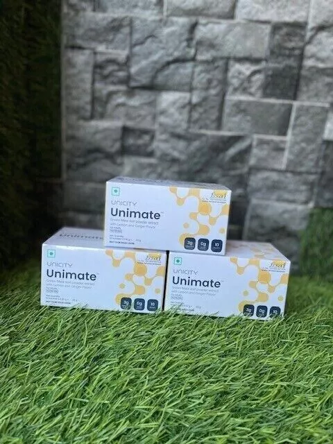 3 BOX Unicity Unimate Yerba Mate Integratore LIMONE ZENZERO ( Ogni scatola...