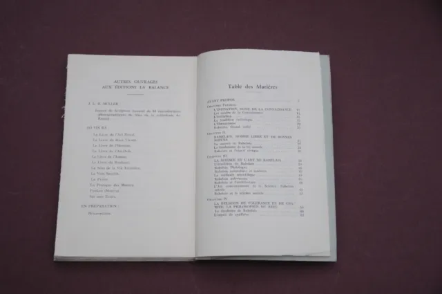 Esotérisme Franc maçonnerie P. Naudon Rabelais Franc Maçon 1954 Etude 3