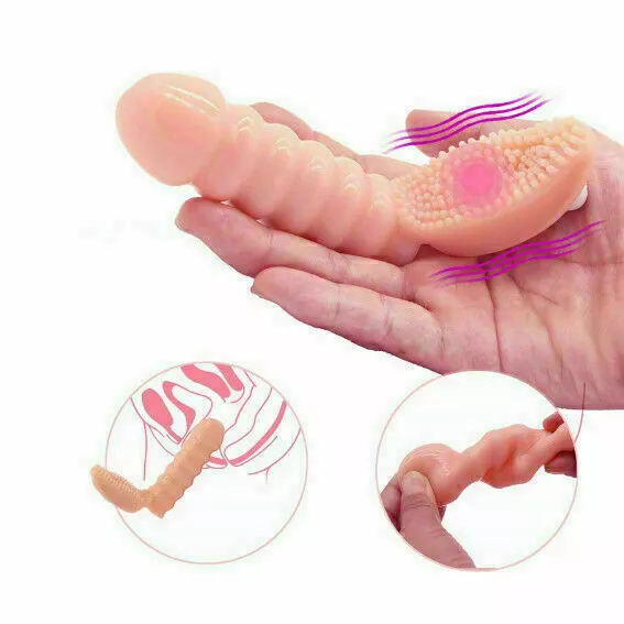 Clitoris-Stimulator-Vibrating-Finger-Sleeve-Vibrator-Dildo-Adult-Sexy-Toy