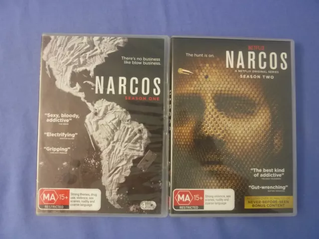 Narcos DVD 2015 Complete Season 1 & 2 R4 Bundle