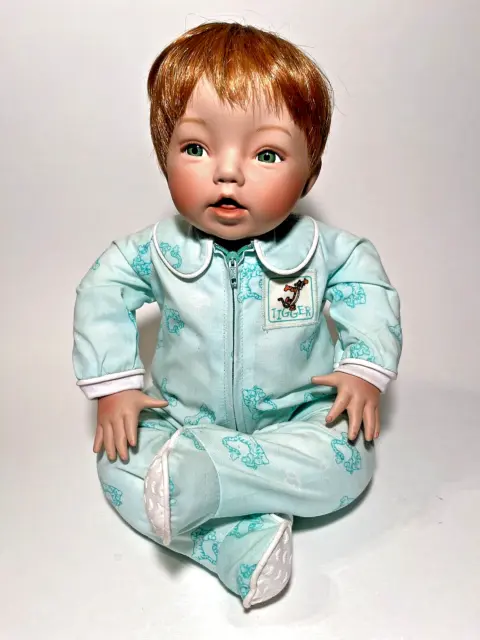 Authentic Ashton-Drake Galleries Tickle-ish Tigger Pooh Patchwork Porcelain Doll