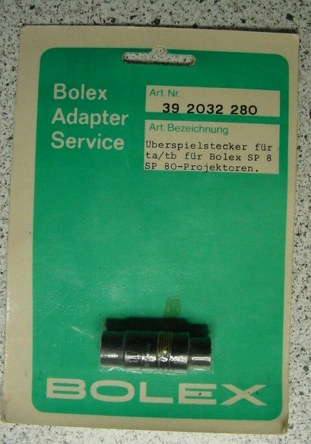 Adaptador Bolex 392032280 Conector de superproducción para proyectores ta/tb Bolex SP 8 SP 80