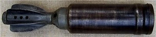 ML-2 Red Single Star Mortar Bomb Mahogany Wood Model Large New