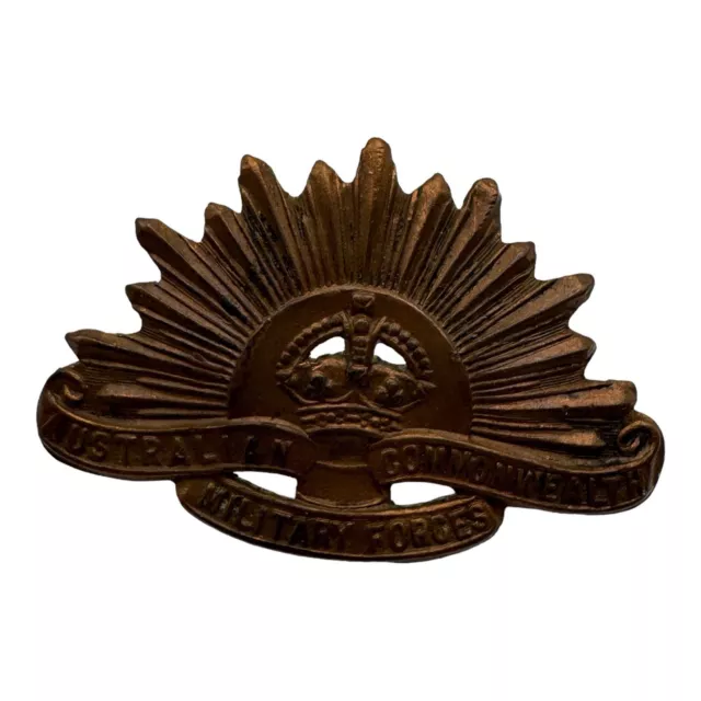 Vintage WWI/WW2  Australian Army Commonwealth Forces Pin 1.5” W 2