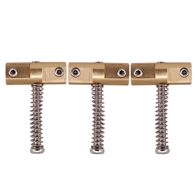 Guitar Compensated Bridge Brass Saddles Set 10.8mm  Bridge  for   6 Strings9784