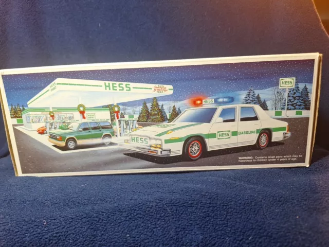 1993 Hess Truck Patrol Police Car NEW Mint In Box Unopened Collectors Edition