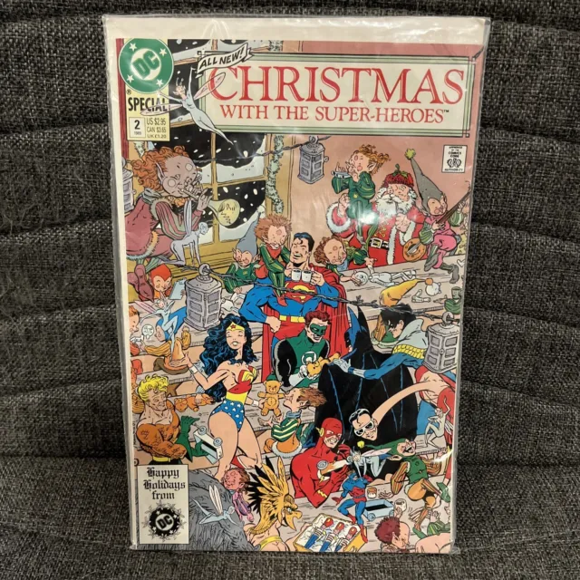Christmas With The Superheroes #2 Comic Book DC Comics 1989 NM