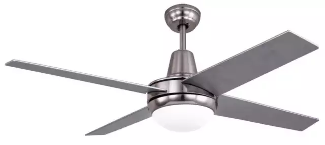 Ventilatore da Soffitto 4 Pale e Lampada Ø122cm 3 Velocità Vannini Moderno