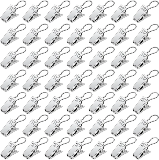 50/10 pezzi anelli per tende con clip in ferro forte impugnatura per