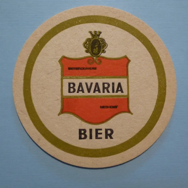 Vintage Beer COASTER ~ ~ Bierbrouwerij BAVARIA BIER ~ Lieshout, The NETHERLANDS