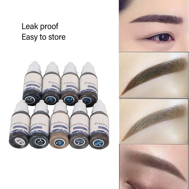 9 Colors Semi Permanent Makeup Tattoo Ink 135ml Professional Microblading Pi Sd0