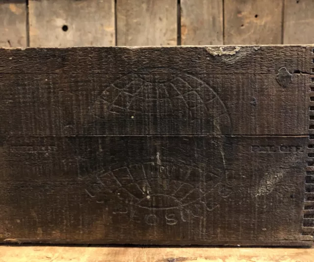 Antique ATLAS POWDER Co. Explosive Box Advertising Wooden Crate 5