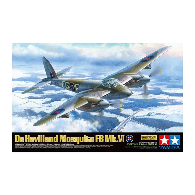 Maquette Tamiya Mosquito FB Mk.VI – 1/32 – Réf 60326 – Avec Accessoires – Occasion