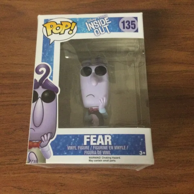 Funko POP! Disney Pixar Inside Out Fear #135 Vinyl Figure New Box Damage