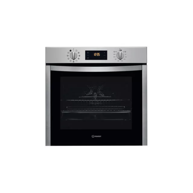 Indesit IFWS5844JHIX Four Encastré Multifonctions Click & Clean 71 Litres Inox