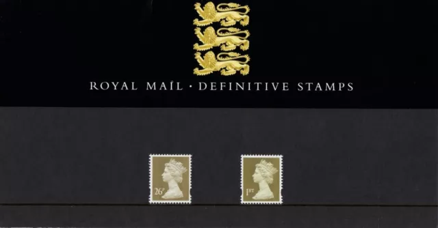 1997 Royal Mail Definitive Stamps Pack no. 38 Presentation pack UNMOUNTED MINT